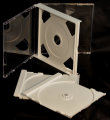 24mm Double Jewel CD Case White (Unassembled)